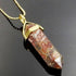 Leopard Skin Jasper Gemstone Pendant Necklace
